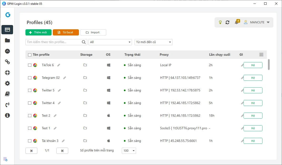 Tại sao phải dùng GPM Login Crack khi GemLogin đang miễn phí? 1 Hình ảnh phầm mềm GPM Login Crack