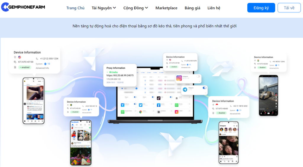 GemPhoneFarm – Giải pháp lập trình No Code All In One