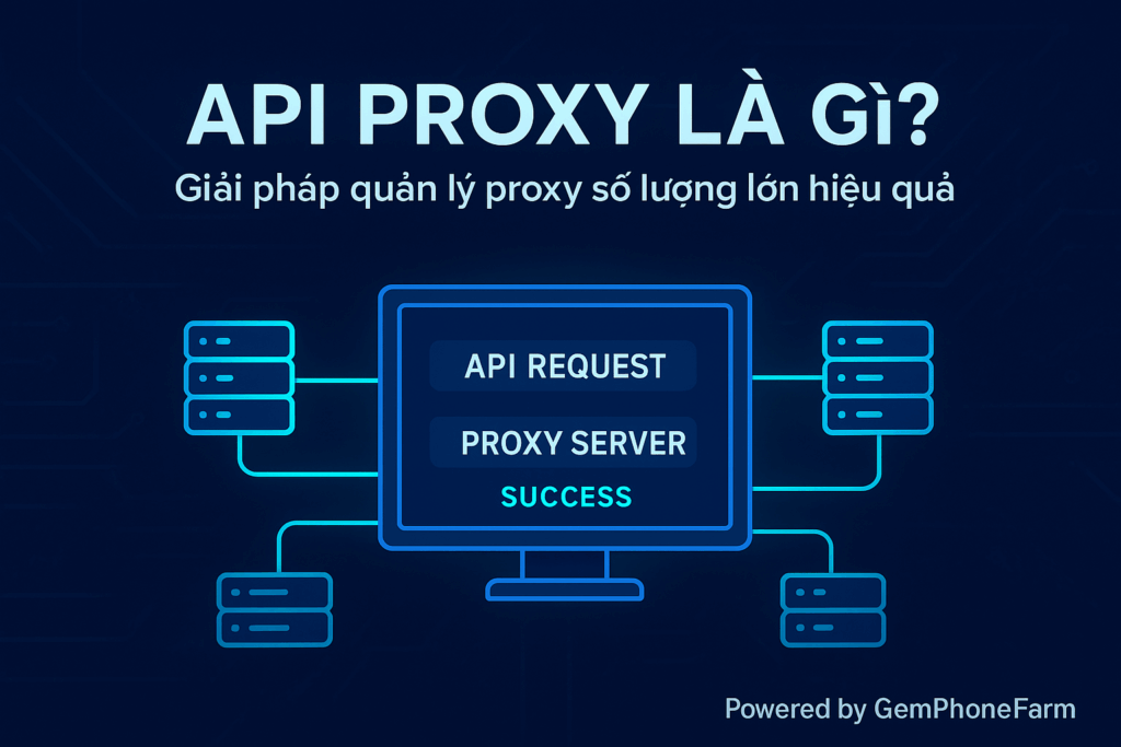 Tại Sao Nên Kết Hợp Proxy Có API Với GemPhoneFarm Khi Scale MMO?