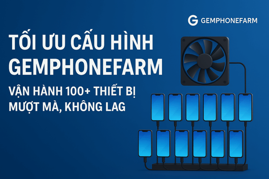 Tối Ưu GemPhoneFarm: Giảm Lag, Tăng Hiệu Năng Khi Nuôi Acc