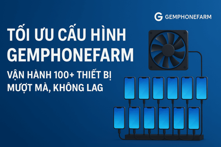 Tối Ưu GemPhoneFarm: Giảm Lag, Tăng Hiệu Năng Khi Nuôi Acc