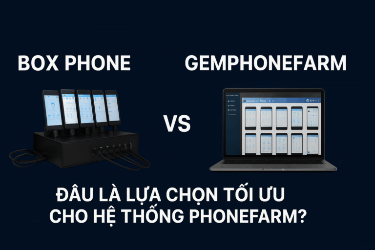 ¿Cuándo debo utilizar Box Phone? ¿Cuándo debo utilizar GemPhoneFarm?