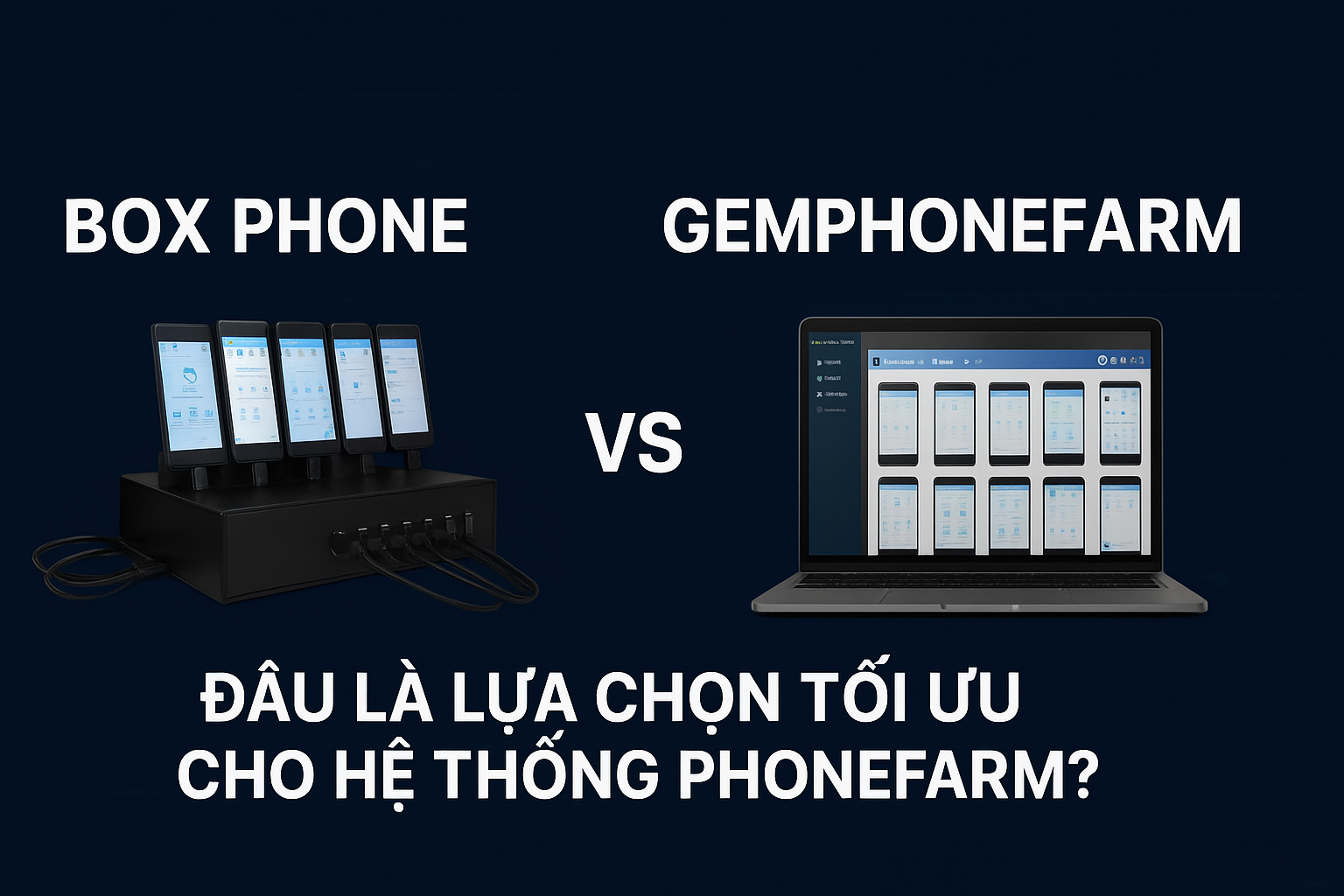 ¿Cuándo debo utilizar Box Phone? ¿Cuándo debo utilizar GemPhoneFarm?
