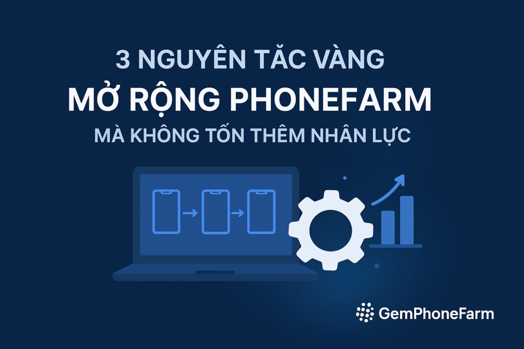 在不增加人力资源投入的情况下扩展手机农场的 3 条黄金法则